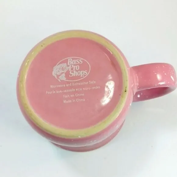 Bass Pro Shops 16-oz. Camp Mug 2-Tone Speckled Stonewarw With Logo Design - Picture 2 of 9